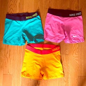 Nike Pro spandex running shorts
